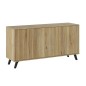 Aparador Solana moderno en madera rayada – Diseño y almacenaje