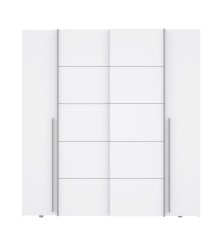 Armario mixto correderas y batientes RIO 2,70x210 Blanco