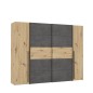 Armario modelo Rio  de 2,70x2,10 correderas y batientes  Artisan Cemento
