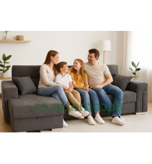 Sofá chaiselongue izquierda oscar marrón claro