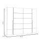 Copy of armario de correderas winner 170x210 blanco