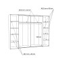 Copy of armario de correderas winner 170x210 blanco