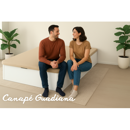 copy of Canape grueso 30 con base tapizada