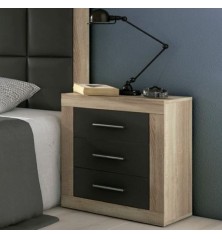 Black Friday 2025 – Dormitorio Sara cabecero y dos mesitas en Cambrian Grafito