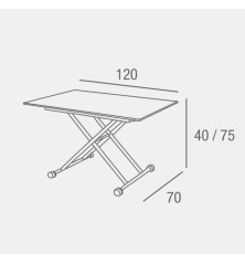 🔥 Black Friday 2025 – Mesa de centro hidráulica Alvilla Blanco pata negra