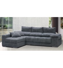 Sofá chaiselongue izquierdas copi gris con arcon