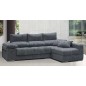 Sofá chaiselongue Copi derechas gris con arcon