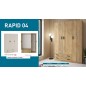 Armario Rapid 3 Puertas 2 Cajones  Mauvella rallas