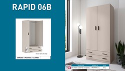 Armario modelo Rapid 2 Puertas 2 Cajones Beig