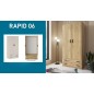 Armario modelo Rapid 2 Puertas 2 Cajones en color mauvella rallas