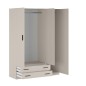 Armario Rapid 3 Puertas 2 Cajones Beig