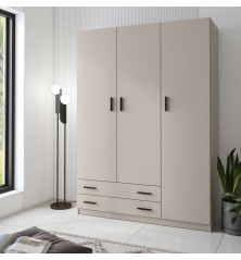 Armario Rapid 3 Puertas 2 Cajones Beig | Decornatur