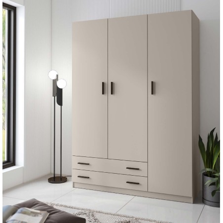 Armario Rapid 3 Puertas 2 Cajones Beig | Decornatur