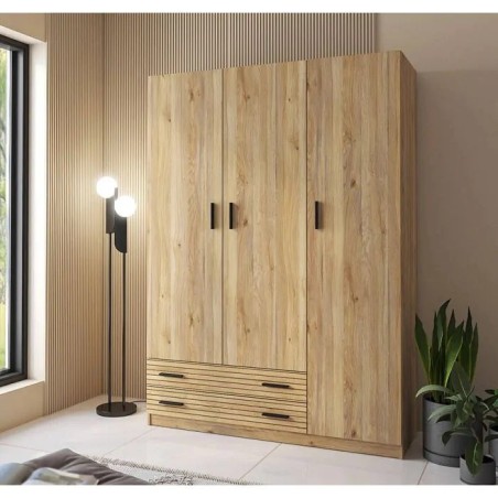 Armario Rapid 3 Puertas 2 Cajones  Mauvella rallas | Decornatur
