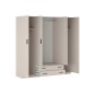 Armario Rapid 4 Puertas 2 Cajones Beig