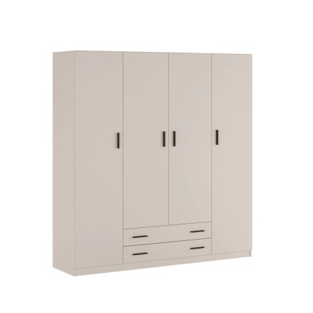 Armario Rapid 4 Puertas 2 Cajones Beig