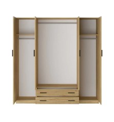 Armario Rapid 4 Puertas 2 Cajones  Mauvella rallas | Decornatur