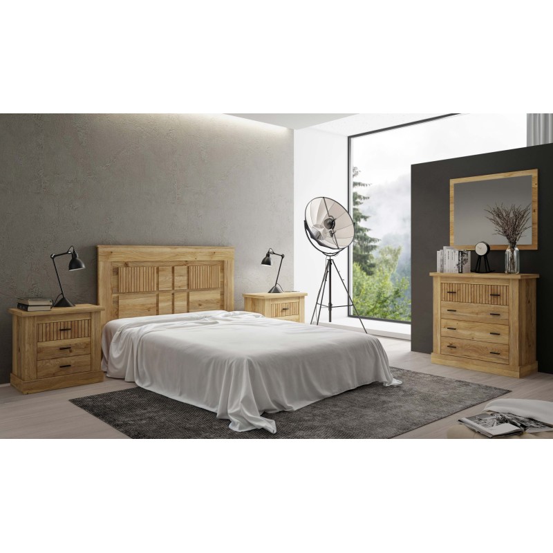 Dormitorio completo Rapid en mauvella rayas