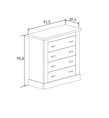 Dormitorio completo Rapid en mauvella rayas