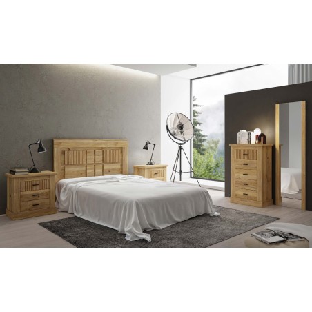 Dormitorio completo Rapid en mauvella rayas