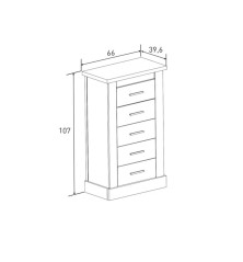 Sinfonier 5 Cajones RAPID Mauvella | Decornatur