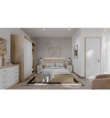 Armario Sara Corredera de 160 Roble blanco