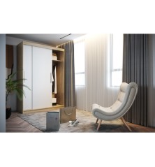 Armario Sara Corredera de 160 Roble blanco