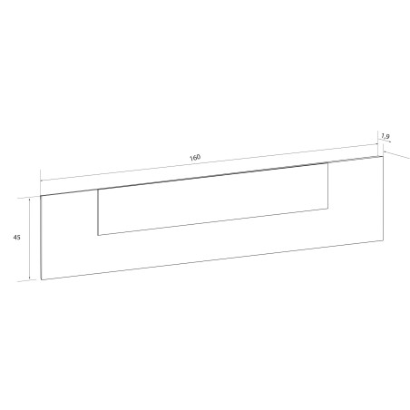 CABECERO MATRIMONIO MOD.CHAMPION CAMBRIA-BLANCO