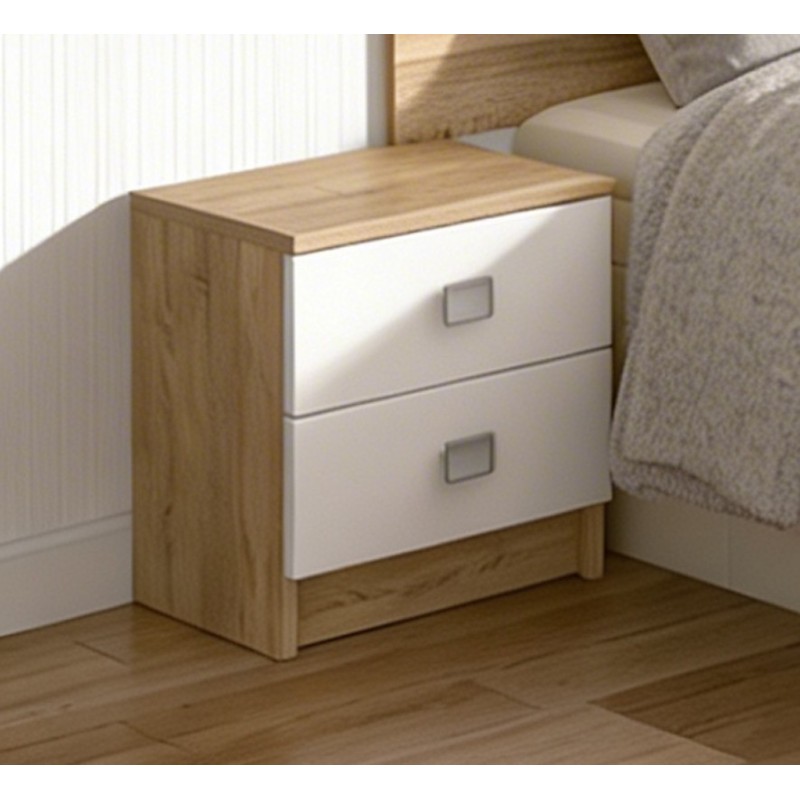 MESITA DE NOCHE MOD.CHAMPION CAMBRIA-BLANCO