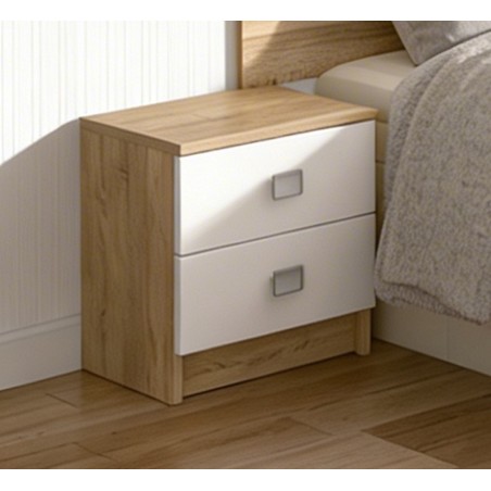 MESITA DE NOCHE MOD.CHAMPION CAMBRIA-BLANCO