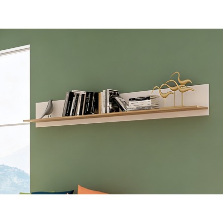 ESTANTE L 202 CM. MOD.CHAMPION CAMBRIA-BLANCO