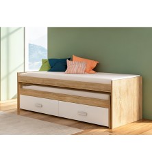 CAMA COMPACTO CAJONERA MOD.CHAMPION CAMBRIA-BLANCO