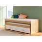 CAMA COMPACTO CAJONERA MOD.CHAMPION CAMBRIA-BLANCO