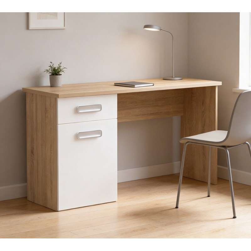 MESA ESTUDIO MOD.CHAMPION CAMBRIA-BLANCO