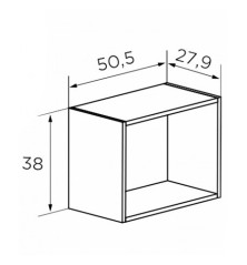 ESTANTERIA CUBO MOD.CHAMPION CAMBRIA