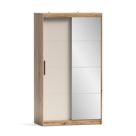 ARMARIO 2P. CORREDERA C/ESPEJO 120CM MOD. INOVA MAUVELLA-BEIG