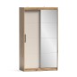 ARMARIO 2P. CORREDERA C/ESPEJO 120CM MOD. INOVA MAUVELLA-BEIG