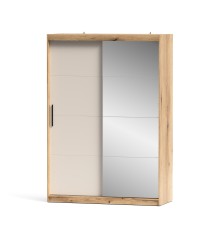 ARMARIO 2P. CORREDERA C/ESPEJO 150CM MOD. INOVA MAUVELLA-BEIG