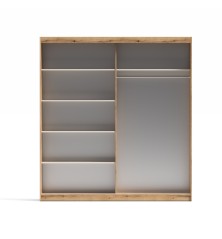 ARMARIO 2P. CORREDERA C/ESPEJO 200CM MOD. INOVA MAUVELLA-BEIG