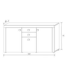 APARADOR DE SALÓN MODELO JULIETA