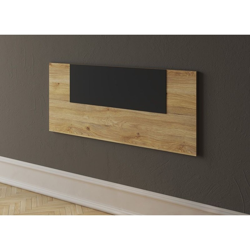 CABECERO JUVENIL MOD. AURA 2025 MAUVELLA-NEGRO