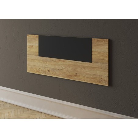 CABECERO JUVENIL MOD. AURA 2025 MAUVELLA-NEGRO