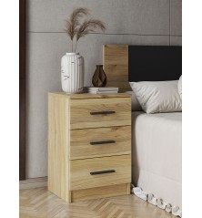 MESITA DE NOCHE 3 CAJONES MOD.AURA 2025 MAUVELLA