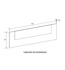 CABECERO MATRIMONIO MOD. AURA 2025 MAUVELLA-NEGRO
