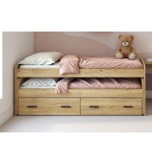 CAMA COMPACTO CON CAJONERA MOD AURA 2025 MAUVELLA