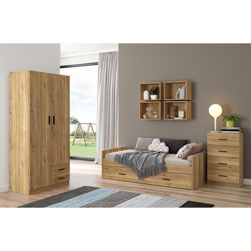 DORMITORIO JUVENIL COMPLETO MOD.AURA AMB.01 MAUVELLA