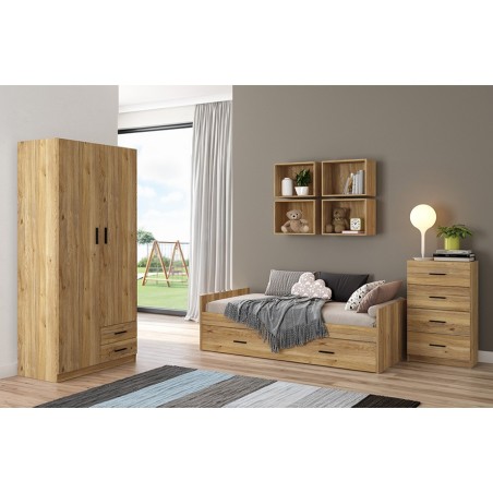 DORMITORIO JUVENIL COMPLETO MOD.AURA AMB.01 MAUVELLA