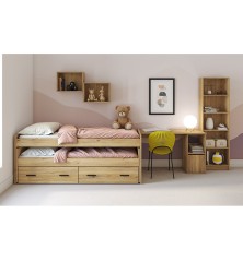 DORMITORIO JUVENIL MOD.AURA AMB.03 MAUVELLA