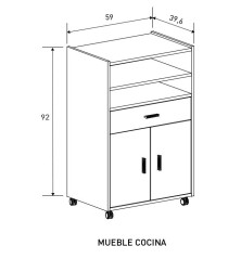 MUEBLE COCINA MOD. AURA 2025 MAUVELLA