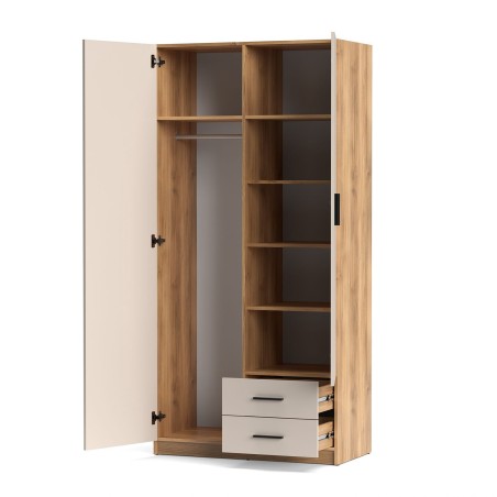 ARMARIO 2P. 2C MOD. ELBA MAUVELLA-BEIG